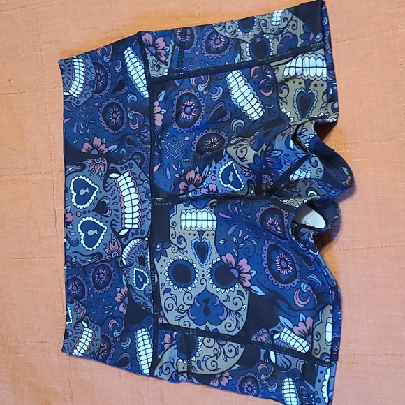 Constantly Varied Gear Pants - Constantly varied gear high waisted x-small shorts with sugar skulls